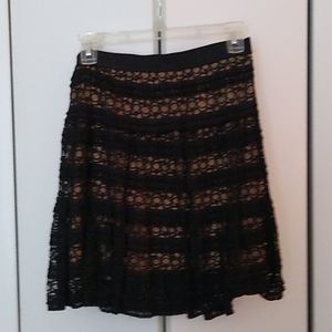 Black lace skirt